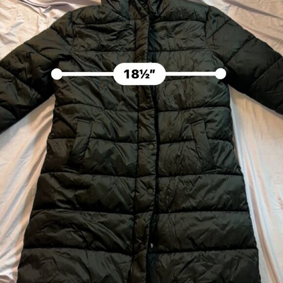 Women's Long Hooded Parka Warm Puffer Winter Jacket- Black- SIZE SMALL - Picture 10 of 15